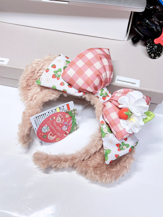 Disney Tokyo Resort ShellieMay strawberry ears BNWT available on hand