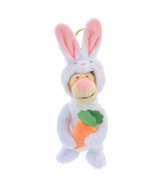 Disney Shanghai Winnie the Pooh Tigger wearing bunny Plush Keychain BNWT available on hand