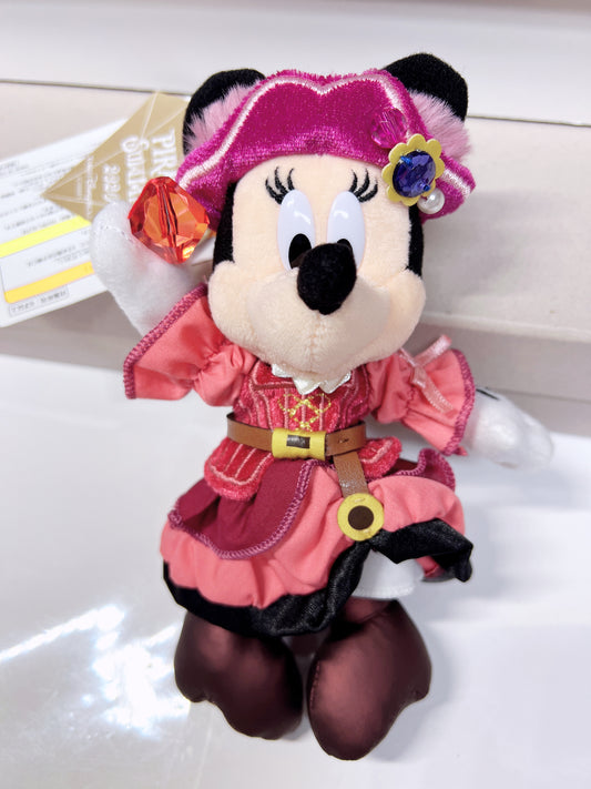 Disney Tokyo SEA 2020 pirates Summer Minnie plush keychain badge , with tag pristine condition, available on hand