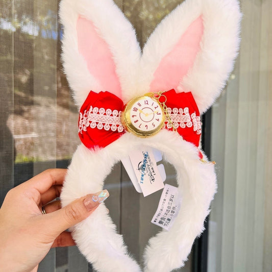 Disney Alice in Wonderland gold clock rabbit bunny Easter ears BNWT 2023 available on hand